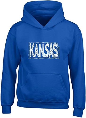 Kansas - Girl Girls Hoodie Kids S Royal