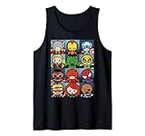 Marvel Avengers Kawaii Portrait Grid Tank Top