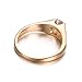 Yoursfs Promise Rings for Her 18K Rose Gold Plated Jewelry Rings Women CZ Engagement Rings Gift