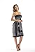 Zyyfly Strapless Dress Beach Dresses for Women Summer Casual Tube top Sun Dress Black