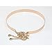 LABANCA Women's Metal Chain Dress Decorated Skinny Waist Belt Color Gold Width 2CM