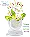 HOSH Salad cutter bowl Large Family Size 60 Seconds salad maker salad chopper bowl and cutter Fast Fresh Fruit Vegetable Slicer 1 minute salad maker kitchen Gadget Made By HQ ABS Plastic BPA FREE