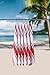Heavy Duty Oversized Kitchen Towels & Dishcloth (Set of 6 Red 18x28) Highly Absorbent, Professional Grade Cotton Tea Towels for Everyday Cooking and Baking- Modern Clean Striped Pattern