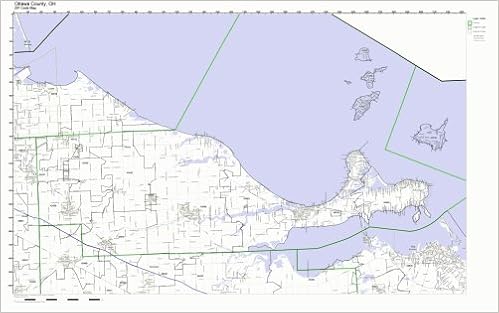 Ottawa County Ohio Map Ottawa County, Ohio Oh Zip Code Map Not Laminated: Office Products:  Amazon.com