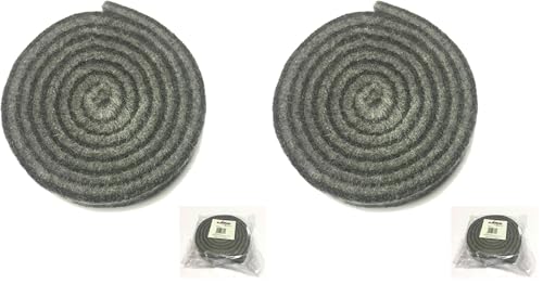 Alevar Cancellino in Feltro Rotondo per Lavagna a Gesso, Diametro 9 cm, 1, Colore Nero/Ardesia (Confezione da 2)