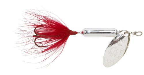 Yakima Bait Wordens Original Rooster Tail Spinner Lure, Metallic Silver, 1-Ounce
