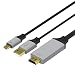 USB C to HDMI Cable with Charging, QCEs USB Type C to HDMI Adapter 4K 60Hz to TV Thunderbolt 3 Compatible with Macbook Pro/Air 2018 iPad Pro iMac,Samsung Dex Station Galaxy S10 S9 S8 Plus Note9 Tab S4