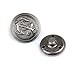 12pcs Anchor Metal Shank Blazer Button Set - DIY Sewing Supplies For Coat Jacket Sailor Suit - 20mm X 4, 15mm X 8 (Gun Black)