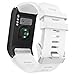 MoKo Watch Band Compatible with Garmin Vivoactive HR, Soft Silicone Replacement Watch Band ONLY for Garmin Vivoactive HR Sports GPS Smart Watch with Adapter Tools - WHITE