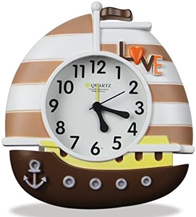 The Fashion Students Crafts Children Room Bedroom Adornment Home Decoration Mediterranean Style Clock (Khaki alarm clock)
