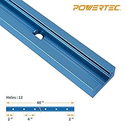 POWERTEC 71158 Double-Cut Profile Universal T-Track