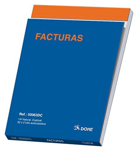 Dohe 50063DC – Quarto Portrait Duplicate Invoice Book [Catalan Language]