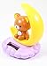 Solar Power Toy - Relax Bear Sitting on The Moon Car Dashboard Gift Home Décor