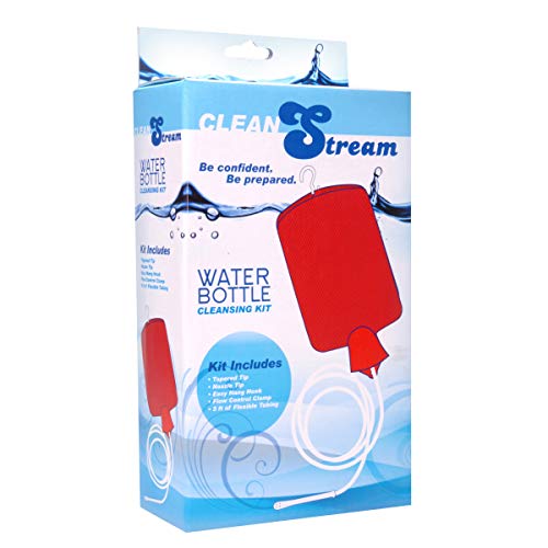 Water Bottle Enema Bag and Douche with 3 Piece Silicone Tip Kit