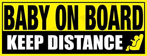 CVANU Baby On Board Kids Safety Warning Sticker for Driver, Safety Caution Sign Stickers CV-32