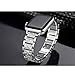 Secbolt Bling Bands Compatible with Apple Watch Band 38mm 40mm 41mm 42mm Women iWatch Series 10/9/SE/8/7/6/5/4/3/2/1, Dressy Jewelry Metal Bracelet Adjustable Wristband, Silver