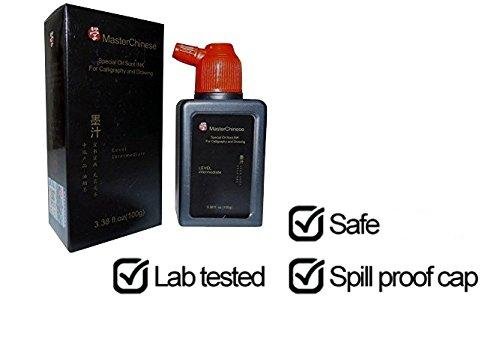MasterChinese - Yi De Ge Chinese Calligraphy Sumi Drawing Black Liquid Ink - 100g