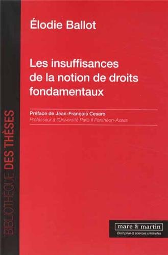 Les  insuffisances de la notion de droits fondamentaux