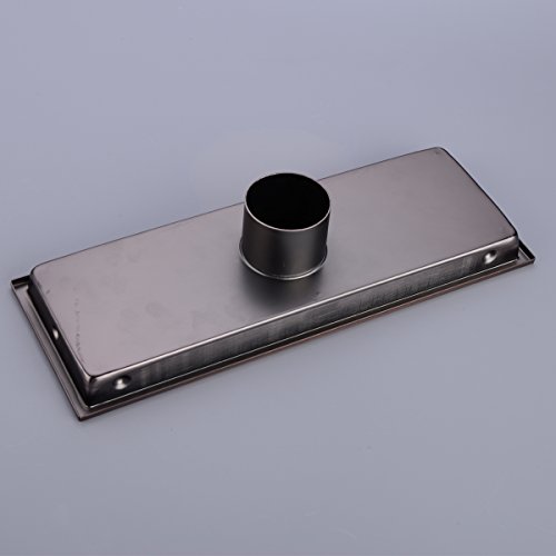 HANEBATH 12 Inch Linear Shower Floor Drain with Tile Insert Grate,Oil Rubbed Bronze