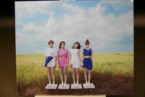 South Korean All girl Group Sensation 'TWICE' Group Photo Sticker. Bubble Gum Theme in the Fields 4.5 x 3.5