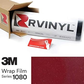 3M 1080 GP253 Gloss Cinder Spark RED 4in x 6in (Sample Size) Vinyl Vehicle Car Wrap Film Sheet Roll