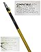 Pomatree Extendable 6-12 Foot Extension Pole | Strong and Sturdy Multi-Purpose Telescoping Pole | Screw On Paint Roller, Gutter Cleaner and Light Bulb Changer Tools