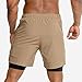 Men’s Breathable Jogger Shorts – Outdoor Athletic Running Training Pants – Double Layer Workout Trunks Pantthumb 3