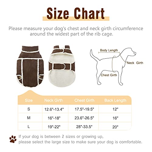 BINGPET Dog Winter Coat Cold Weather Dog Clothes, Windproof Fall