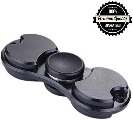 Fidget Spinner, Casety Metal Tri Hand Spinner Ultra Fast Bearings Finger Toy Stress Reducer For ADD ADHD Anxiety Adult Children - Black