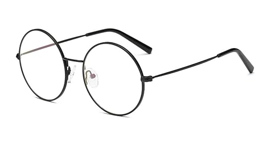 Tofox Metallgestell Brillenfassung Damen Retro Rund Brille Brillenfassung Fake Brille Ohne Stärke Für Herren