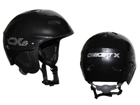 Concept X Kite + Surfing Helmet CX Pro Watersport Helmet - Available in Carbon, Black or White - Carbon, L
