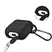 Trosen - Apple AirPods with 2 Anti-Lost Carabiner Clip (Carbon Black)