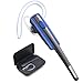 Bluetooth Headset, Oliston Ultralight Wireless Bluetooth Earpiece for Cell Phones with Noise Cancelling Mic- Compatible with iPhone, Android, and Other Smartphones (Blue)