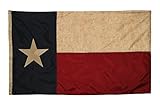 Embroidered Texas Vintage Flag (Premium Grade Polyester), 3' X 5'