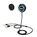 iClever Himbox HB01mini Hands-Free Car Kit Bluetooth Car Receiver with Magnetic Mount, 3.5mm Aux Input Jack, Multi-Point Access, Siri / Voice Activation, black