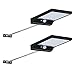 Hallomall Upgraded 36LED Solar Wall Lights- 450Lumens Max Outdoor Lights- Motion Sensor detector- With Rechargeable 18650 Batteries (2600mah)- 2 Pack