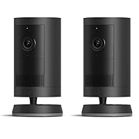 Ring Outdoor Cam Plus, Battery (newest model), Home or business security, Wide-Angle 2K Video with Ring Vision, Low-Light Sight for full-color night vision, Mount-Anywhere Versatility, 2-pack, Black