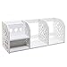 Openwork Scrollwork Design Desktop Bookshelf / Freestanding Storage Display Rack, White, 23-Inch