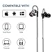 LTI-DIRECT Premium Quality Aluminum Housing Wired Earphones Headphones With Mic Remote Bass Stereo Earbuds For All Smartphone Android iOS With 3.5MM Jack ( Black Gray) Lifetime Replacement