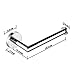 Paladinz Chrome Stainless Steel Toilet Paper Holder Roll Holder Screws Mounting for Bathroom and Kitchen Accessory Round Silver 304 Stainless Steel 20 Years Warranty
