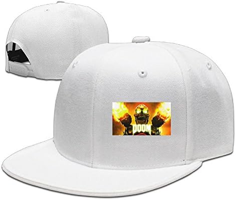 ROUNG Doom Logo Baseball Cap White