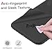 Case for iPhone 8 Plus/iPhone 7 Plus, Liquid Silicone Ultra Thin Cover with Free Tempered Screen Protector Drop Protection Shell for iPhone 8 Plus/7 Plus-Black