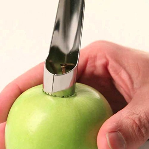 Mango Slicer/Cutter / Pitter with Stainless Steel Blade and Easy Grip Handles PLUS Stainless Steel Apple Corer (Set of 2 Items) - Thumbnail 5