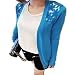 Ninimour- Women Floral See Through Back Sheer Long Sleeve Cardigan