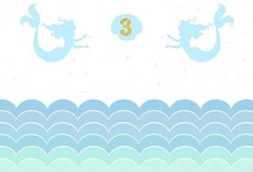 Amazon Com Laeacco Blue Sea Waves Cartoon Backdrop 5x3ft Vinyl Photography Background Photos Video Studio Props Camera Photo