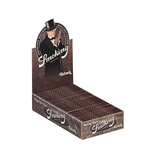 Smoking Brown Unbleached 1 1/4 Full Box Rolling Paper