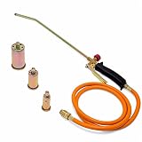 Stark Propane Torch with (3) Nozzles Portable Melting Ice Snow Lawn Weed Fire Burner Turbo Blast Trigger