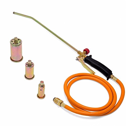 Stark Propane Torch with (3) Nozzles Portable Melting Ice Snow Lawn Weed Fire Burner Turbo Blast Trigger