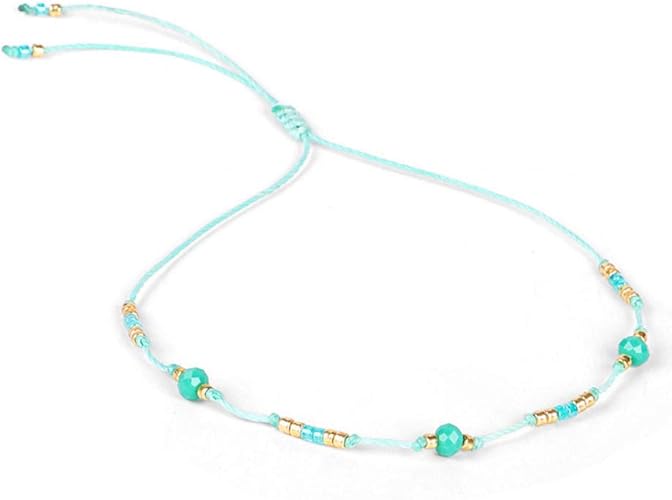 U/N Summer Beads Foot Ankle Bracelet Charm Rope Chain Anklet Beach Foot