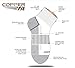 Copper Fit Men's Performance Sport Cushion Low Cut Socks (4 pair) Shoe Size 6-12